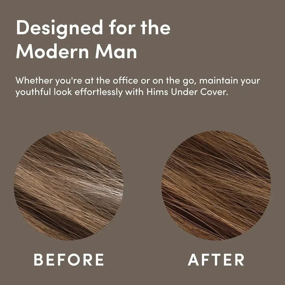 hims Under Cover Hair Color + Conditioner Light Brown 5oz Gray Blend Pack of 3
